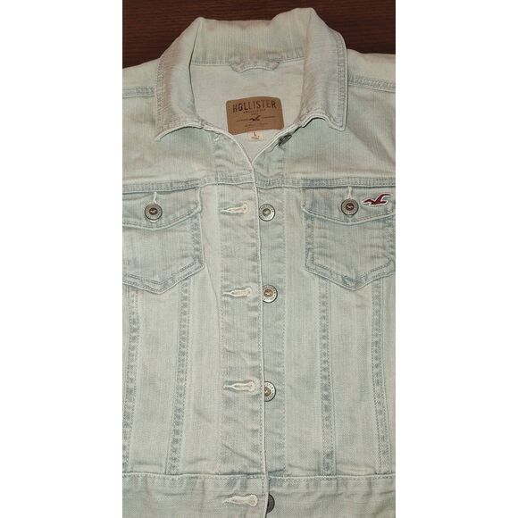 Hollister Classic Jean jacket light wash Size large - Picture 3 of 13